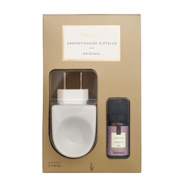 Aromatizador Elétrico Branco com Essência de Lavanda
